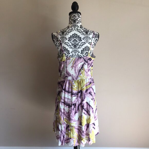 LOFT Paradise Tiered Mini Dress - Whisper White - Size 10 - Picture 10 of 10